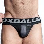 Oxballs OXJOK AIRMESH Upthrust Slider Jock Tar Black XL