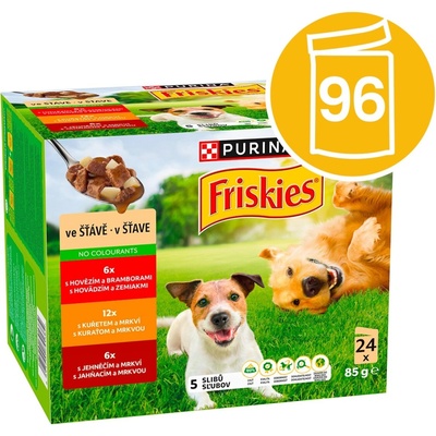 Friskies Adult multipack lahodná volba ve šťávě 96 x 85 g
