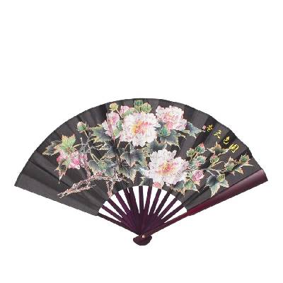 Ветрило в цвят махагон с китайски рози