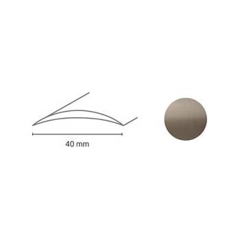 Image 1 of DOLLKEN ПРЕХОДЕН ПРОФИЛ dp64s А07 АЛУМ. САМОЗАЛЕПВАЩ 5113190 40ммх93см ИНОКС (5113190)