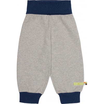 Dětské tepláky Šedivá modré náplety