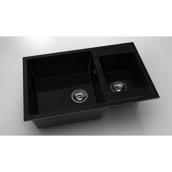 Image 1 of FAT Мивка Vanguard 233, Polymer marble, 12 Черен гранит, с включен сифон