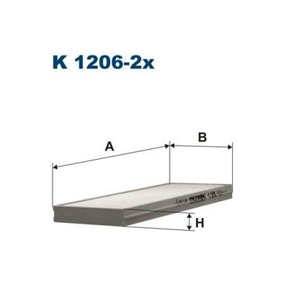 FILTRON Filtr, vzduch v interiéru K 1206-2x