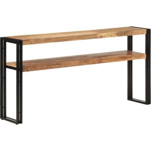 vidaXL Конзолна маса, 150x30x75 cм, акация масив (321103)
