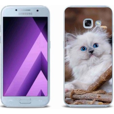 Pouzdro mmCase Gelové Samsung Galaxy A3 2017 - bílé kotě