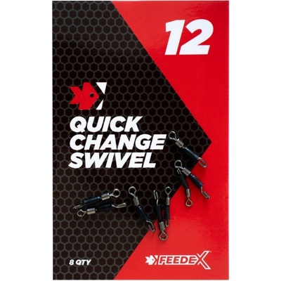 Feeder Expert Obratlíky Quick Change Swivel veľ.12 10 ks