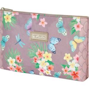 Herlitz Ученически несесер празен, плосък ladylike Butterflies - Herlitz
