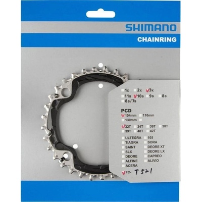 Shimano FC-T521 32ZUBŮ 3x10 černý převodník (VÝPRODEJ)
