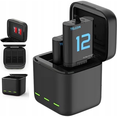 Telesin 3-slot Box nabíječka na GoPro Hero 9 / Hero 10 + batérie 2ks GP-BNC-901 – Hledejceny.cz