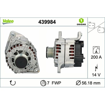 Alternátor VALEO 439984