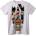 NOONEBRAND Тениска One Piece Екипаж със Сламена Шапка - 3XL, White