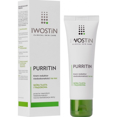 Iwostin Purritin noční krém proti nedokonalostem pleti 40 ml