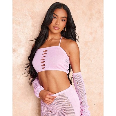 Prettylittlething dámsky top ružový
