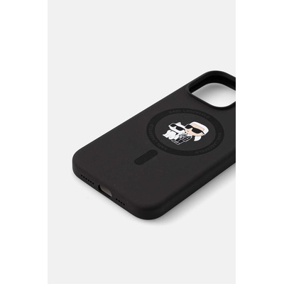 KARL LAGERFELD Кейс за телефон Karl Lagerfeld iPhone 15 Pro Max 6.7 в черно KLHMP15XSCMKCRHK (KLHMP15XSCMKCRHK)