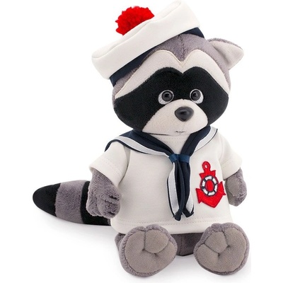 Плюшена играчка Оrange Toys Life - Енот Дени, с морско костюмче и шапка, 20 cm (OS004-105/20)