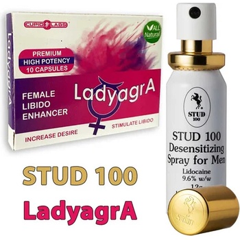 Image 1 of Промо! ! ! Спрей за задържане Stud 100 + Възбуждащи капсули за жени LadyagrA