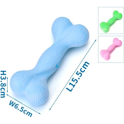 Nobleza Gumená dentálna kosť 15,5 cm modrá