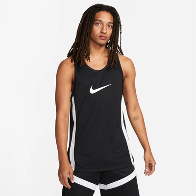Nike Фланелка Nike Dri-FIT Icon Men's Basketball Jersey - Black/White