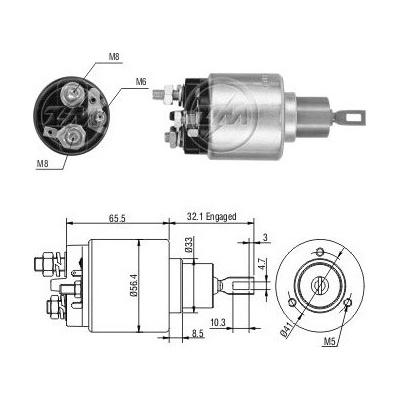 Spínač startéru Bosch 0001108003, 0331303048
