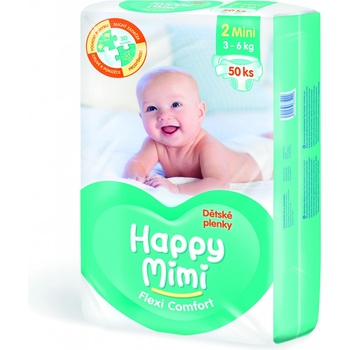 Happy mimi Flexi Comfort Mini 1 3-6 kg 50 ks