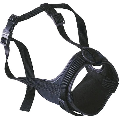 Ferplast - Muzzle Safe Boxer - Регулируем намордник с меки ръбове за кучета с къс нос, A: 50÷80 см - B: 20÷30 см - C: 10 см. - черен