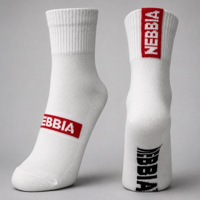 Nebbia ponožky klasické 103 white
