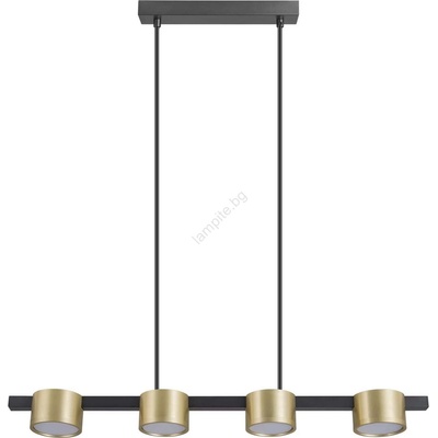 Polux LED Пендел MIRELLA 4xGX53/6W/230V златист/черен (SA2100)