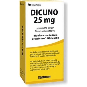 Dicuno 25 mg filmom obalené tablety tbl.flm.30 x 25 mg