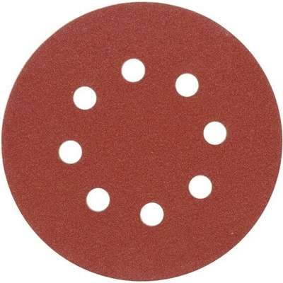 Vorel Brusný papír 125 mm P80 s otvory 5 ks suchý zip TO-08578