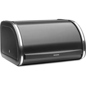 Brabantia Кутия за хляб ROLL ТОП 11 л, мат черен, неръждаема стомана, Brabantia (BRAB236686)