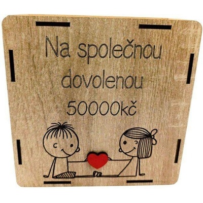 Dekorace z Řečice Škrtací pokladnička "panáček, panenka"