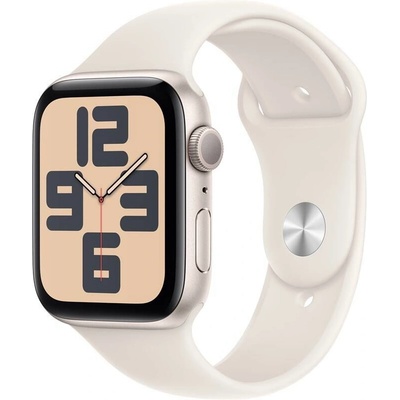 Apple Watch SE (2024) GPS 40 mm Hvězdně bílý hliník s hvězdně bílým sportovním řemínkem S/M MXEF3QC/A – Zboží Živě
