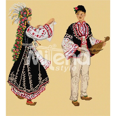 Milena Style Шопска носия - гоблен със схема конци Ariadna 1: 1