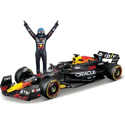 Bburago RACE Formula F1 s figurkou jezdce Oracle Red Bull Racing RB20 2024 č. 1 Verstappen 1:24