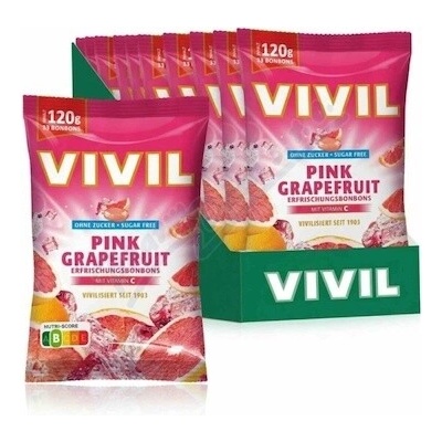Vivil Růžový grep+vitamin C bez cukru 120 g