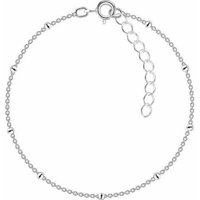 Nefertitis 12114 Stříbrný náramek řetízek s kuličkami 18 cm NF59072 18 cm, 0,75 g