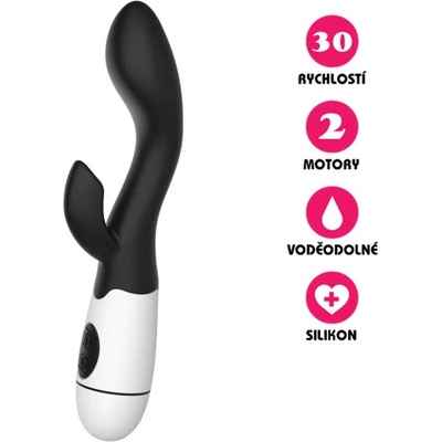 VšeNaSex.cz Silikonový Female G Spot Dual Vibe černý