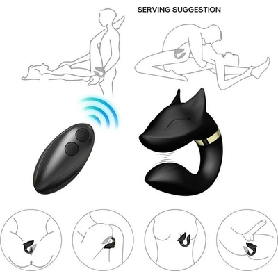 Armony Fox For Couples Remote Control Black