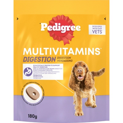 Pedigree 180г Pedigree Multivitamins Digestion, лакомства за кучета - добро храносмилане