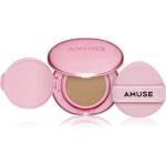 AMUSE Dew Power Vegan Cushion дълготраен грим в гъбичка за освежаване и изглаждане на кожата цвят 04 Tan 15 гр