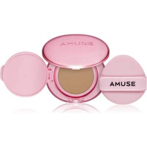 AMUSE Dew Power Vegan Cushion дълготраен грим в гъбичка за освежаване и изглаждане на кожата цвят 04 Tan 15 гр