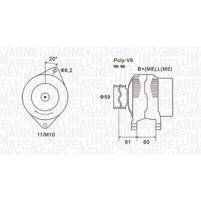 Generátor MAGNETI MARELLI 063731643010