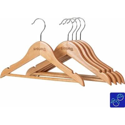 Siguro Kids Essentials dřevěné natural 5 ks SGR-HGKW5N – Sleviste.cz