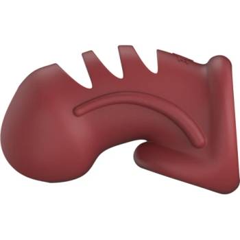 Shots Toys Гъвкава пенис клетка от силикон ManCage 28 червена