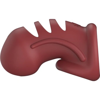 Shots Toys Гъвкава пенис клетка от силикон ManCage 28 червена