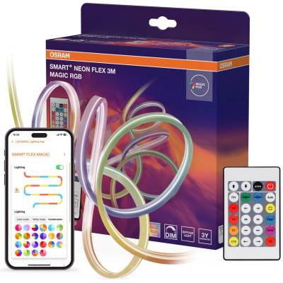 OSRAM - димируема външна RGB LED лента SMART+ MAGIC 3m LED/15W/230V Wi-Fi + дистанционно управление (P228037)