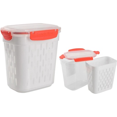 MAKRO Dóza s cedníkom a vekom s klipmi 2 l
