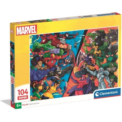 Clementoni Avengers vs. záporáci SUPER 104 dielov