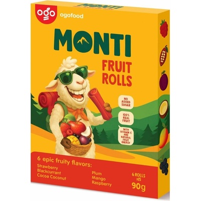 Svět plodů Monti ovocná trubička mix 90 g