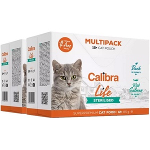 Calibra Cat Life Sterilised Мултипак 24 x 85 г